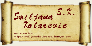 Smiljana Kolarević vizit kartica